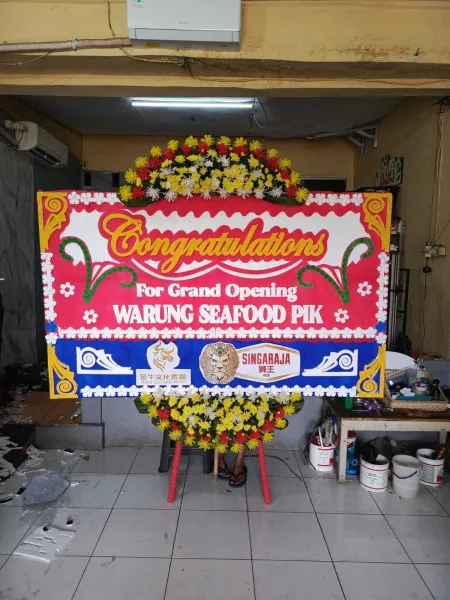 Papan Bunga Ucapan Selamat Asmorobangun Puncu